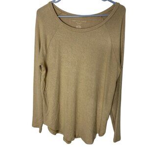 American Eagle Small Mustard Oversized Sweater • Soft Knit • Cozy Fall